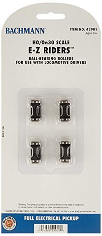 Bachmann 42901 HO/On30 EZ E-Z Riders Track Rollers with Ball Bearings (4)