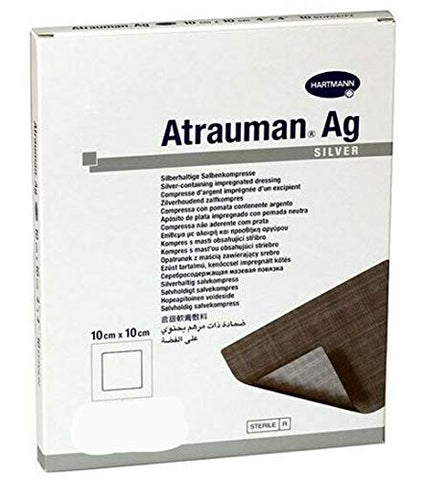 New Atrauman AG Dressings 10 cm x 10 cm Pack of 5