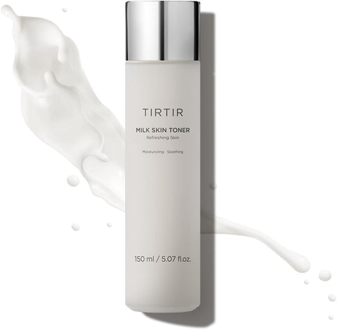 TIRTIR Milk Skin Toner | Deep Moisturizing, Instant Glow, 2% Niacinamide, Rice Bran Extract, Ceramide, Panthenol, Cruelty-Free, Fungal Acne Friendly, Vegan.