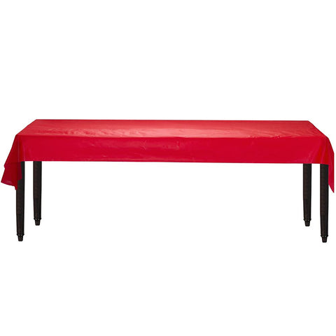 Amscan Apple Red Plastic Table Roll - 40" x 250' (1 Pc.) - Vibrant & Event Essential, Perfect for Parties, Weddings, & Special Occasions