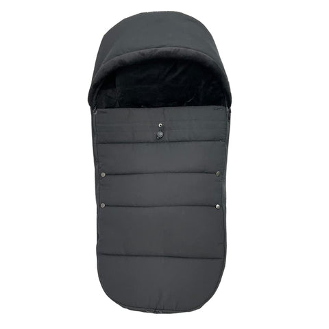 Brogtorl Universal Pushchairs Footmuff, Soft Lining & Fabric Compatible with Babyzen YOYO - Includes Carry Bag - Machine Washable (Black Black)