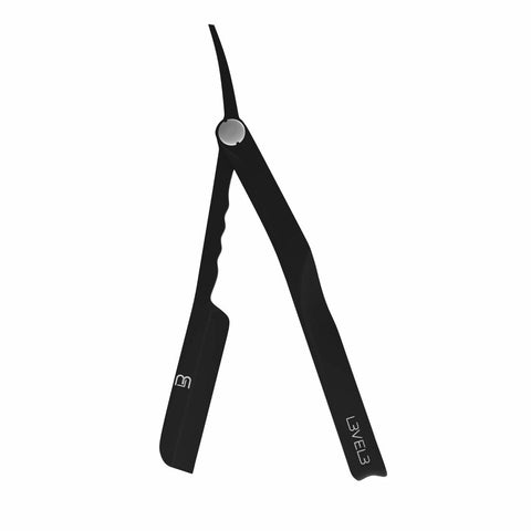 L3 Milly Razor - Fast and East to Assemble - Excellent Grip and Control - Straight Razor Holder- Level Three Razor Holder Black