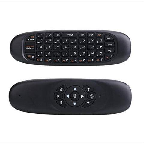 C120 RGB7 Backlit Fly Air Mouse Gyro Sensor Wireless 2.4G RF Keyboard Remote Control For Gaming Android Smart TV Box
