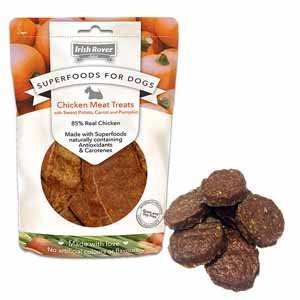 Irish Rover Superfoods For Dogs Chicken Meat Dog Treats with Sweet potato carrot and pumpkins 750 g (pack of 1)