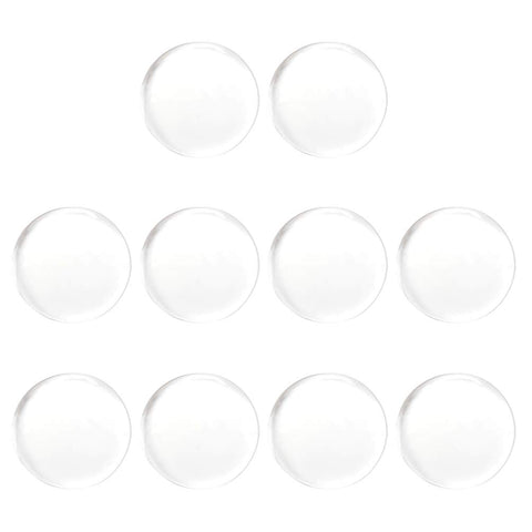 Lurrose Lash Extension Supplies 10 Pcs Eyelashes Graft Gasket Transparent Silicone Round Eyelashes Pad Eyelash Extension Glue Pallet Holder for Salon Home Tools