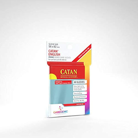 5 Packs Gamegenic Prime Board Game Sleeves 60ct Catan English Size Card Sleeves Value Bundle!