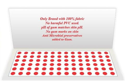 Generic MK JEWELLERS Crystal Indian Bindis for Forhead Designer Bindi face Jewel Forehead (Red, 6)