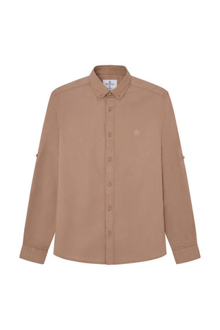 SPRINGFIELD Men's Camisa Estructura Color Shirts, Beige/Camel, L