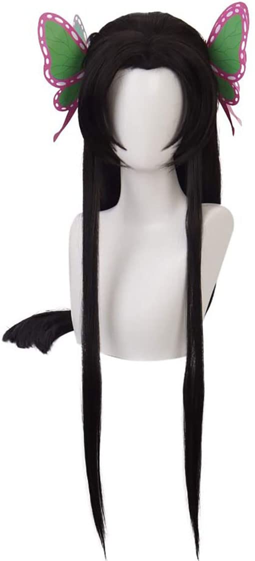 AIDOLLA Anime Cosplay Wig for Demon Slayer Kimetsu no Yaiba Kibutsuji Muzan Cosplay Wig with Free Wig Cap for Halloween, Party, Carnival, Nightlife, Concerts, Weddings (Kochou Kanae)