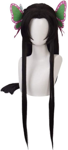 AIDOLLA Anime Cosplay Wig for Demon Slayer Kimetsu no Yaiba Kibutsuji Muzan Cosplay Wig with Free Wig Cap for Halloween, Party, Carnival, Nightlife, Concerts, Weddings (Kochou Kanae)