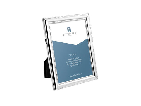 Zilverstad Pearl Photo Frame, Metal, Silver, 1.11 x 17.2 x 22.3 cm