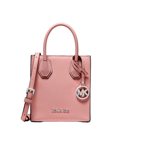 Michael Kors Mercer Extra-Small Pebbled Leather Crossbody Bag (PRIMROSE)