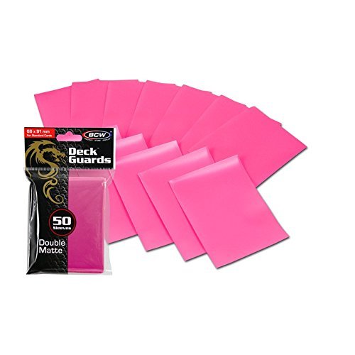 1000 Premium Pink Double Matte Deck Guard Sleeves