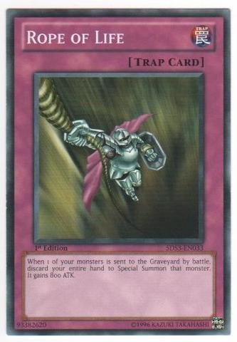 Yu-Gi-Oh! - Rope of Life (5DS3-EN033) - Starter Deck: Duelist Toolbox - 1st Edition - Common