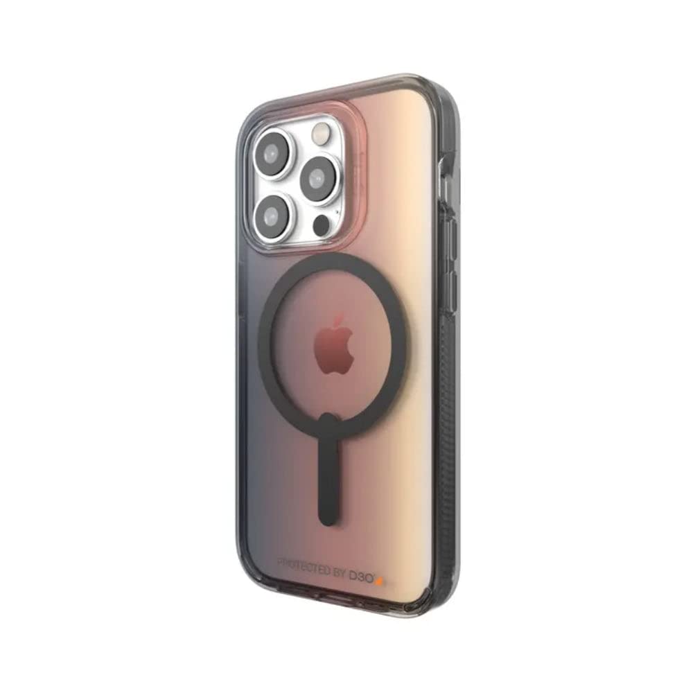 Gear4 ZAGG Milan Snap Case Apple iPhone 14 Pro Max, D30 Drop Protection Up to (13ft?4m), Wireless Charging Compatible, Reinforced Top, Bottom & Edges - Sunset Ombre Orange