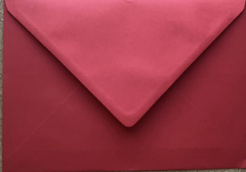 C5 Coloured envelopes for A5 Greeting Cards Christmas Cards Wedding Invitation Crafts 162x229mm- Pack of 12 envelopes (Scarlet Red (Diamond Flap))