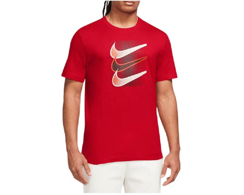 Nike Men's Swoosh 12 MO T-Shirt (US, Alpha, Medium, Regular, Regular, Red)