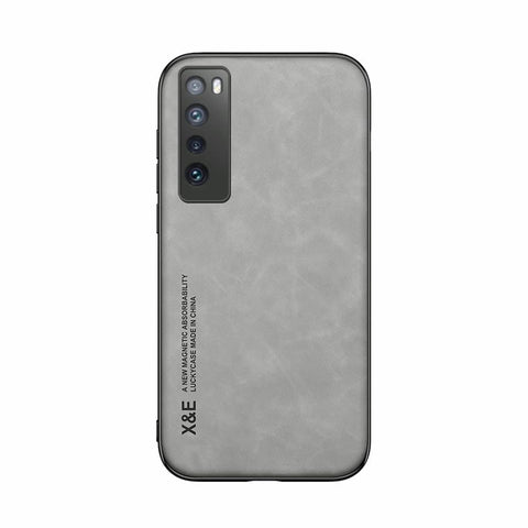 Kepuch Silklike Case for Huawei Nova 7 - Cover Bumper Built-in Metal Plate for Huawei Nova 7 - Gray