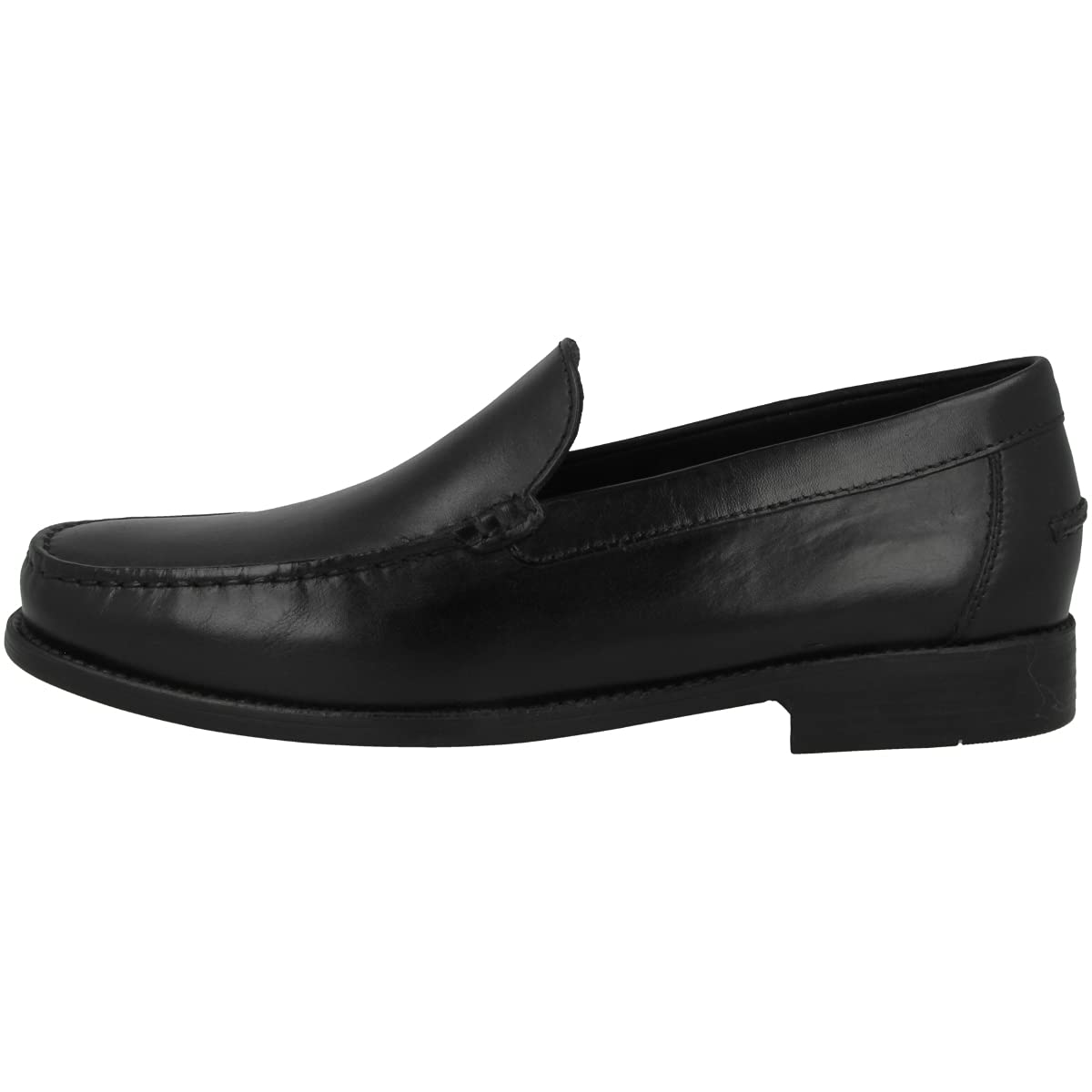 Geox Men's New Damon 2 Plain Vamp Loafer, Black Oxford, 10.5
