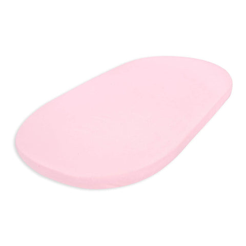 Moses Basket Sheets Fully Fitted - 75 x 30 Moses Basket Bedding - Hypoallergenic Baby Pram Sheets Bedding Elasticated Breathable Easy Care.(Single Pack, Pink)