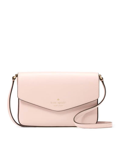 Kate Spade New York Sadie Envelope Leather Crossbody Purse (Peony blossom)