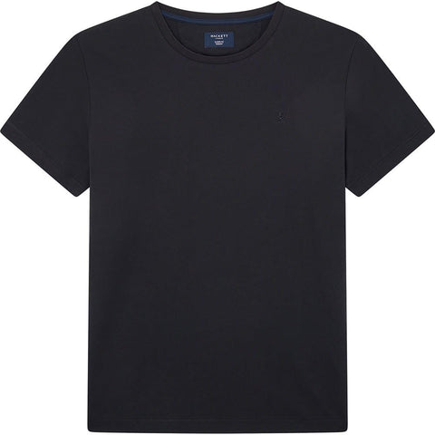 Hackett London Men's PIMA Cotton TEE T-Shirt, Black (Black), M