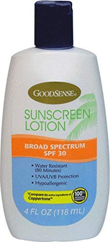 GoodSense Broad Spectrum Water Resistant Sunscreen Lotion, SPF 30 4 Fl Oz