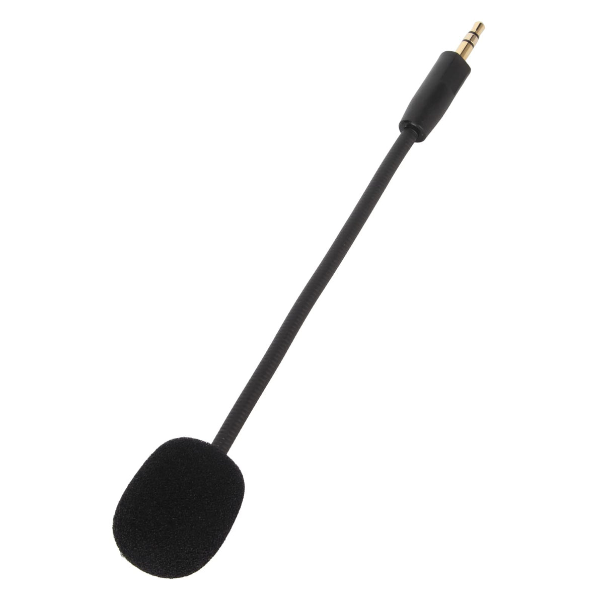 Haofy Game Microphone, Plug and Play Removable Mic Arm Omnidirectional Noise Reduction 20Hz-16KHz Flexible 3.5mm Microphone Replacement for Headsets