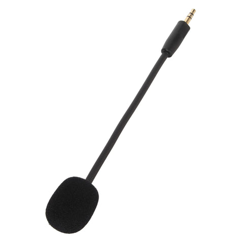 Haofy Game Microphone, Plug and Play Removable Mic Arm Omnidirectional Noise Reduction 20Hz-16KHz Flexible 3.5mm Microphone Replacement for Headsets