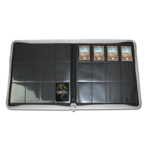 BCW Supplies 12-Pocket Z-Folio LX Trading Card Albums, White