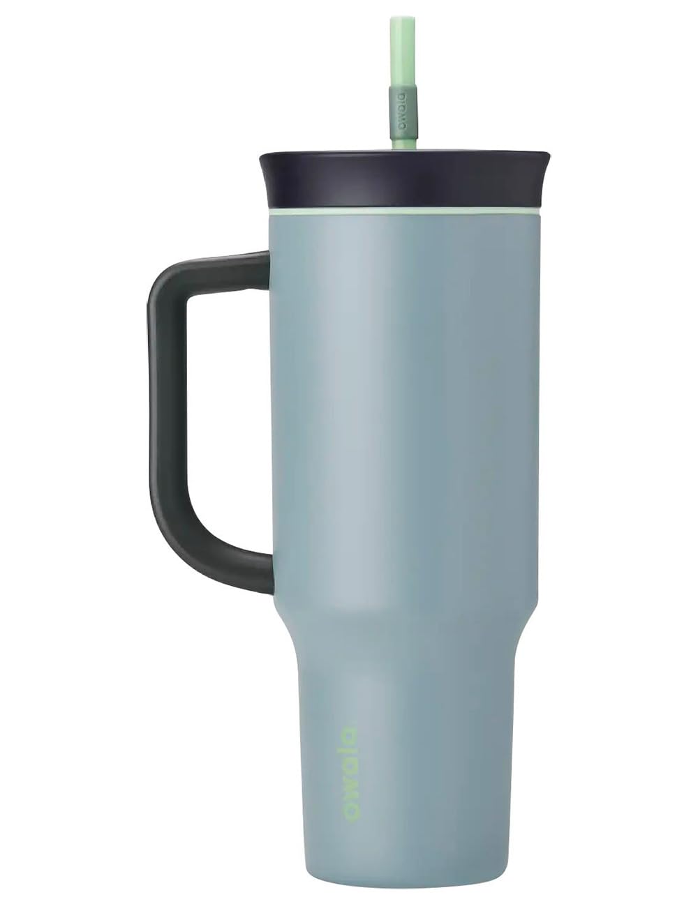 Termo Owala Tumbler con Popote 40 oz (1.18 L), acero inoxidable para gimnasio, oficina, casa, sin BPA, mantiene bebida frÃ­a (Lost Valley (Gris-Azul))