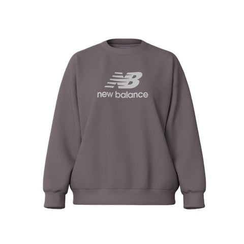 New Balance Women's Sport Essentials French Terry Logo Crew, Ice Wine, Medium