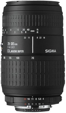 Sigma 70-300mm f/4-5.6 DL Macro Lens for Nikon SLR Cameras