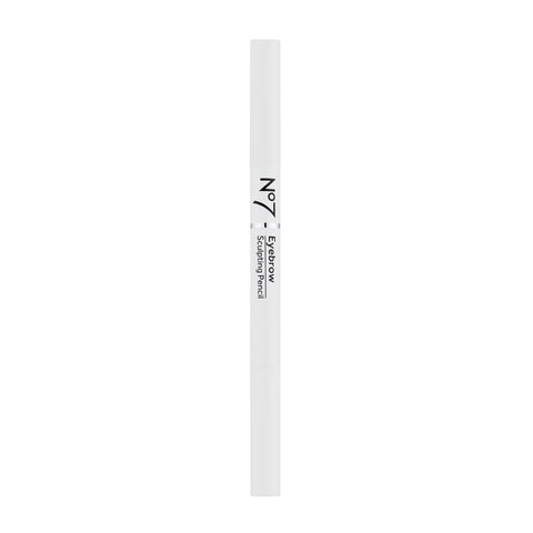 No7 Beautiful Eyebrows Sculpting Pencil - Brown - Precision-Tip Eyebrows Pencil with Angled Brush Tip - Sculpting Brow Pencil with Spoolie Brush to Comb & Style Brows - (0.2g)