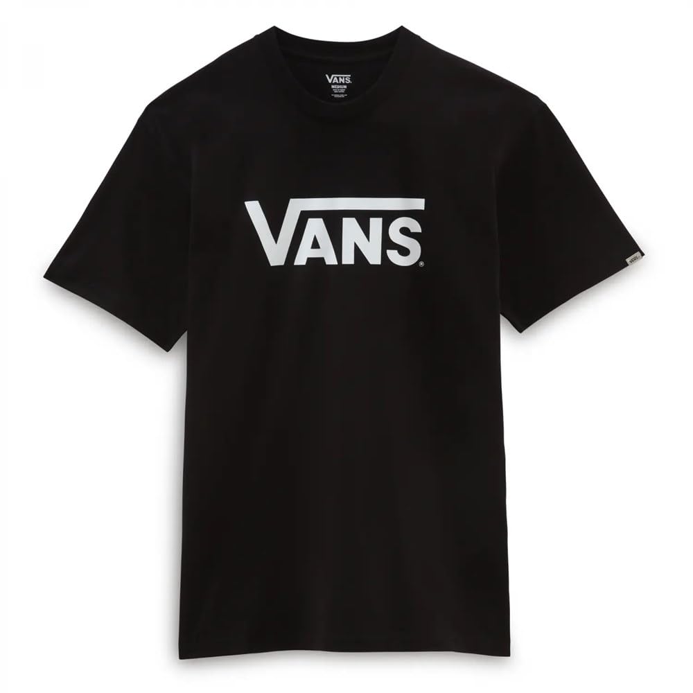 Vans Men's Classic Vans Drop V T-Shirt, Black-white, M