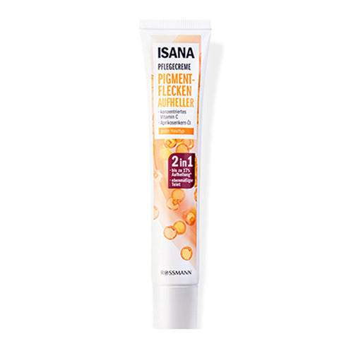 1 PC Isana Pigment Flecken 2 in 1, Vitamin C Freckle and Darkness Removal Serum, Removing Darkness and Pimple Spots Around Mouth, Get A Clear Transparent and Even Complexion, 50ml.