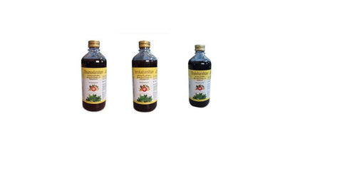 AVP Dasamoolarishtam + Jeerakadyarishtam + Draksharishtam Combo Pack (Each 450ml)