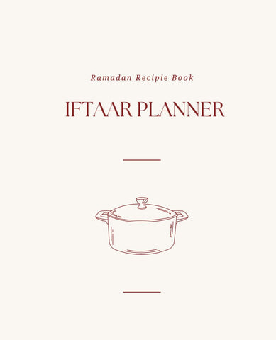 Ramadan Iftaar Meal Planner: Blank Recipe Book To Write In