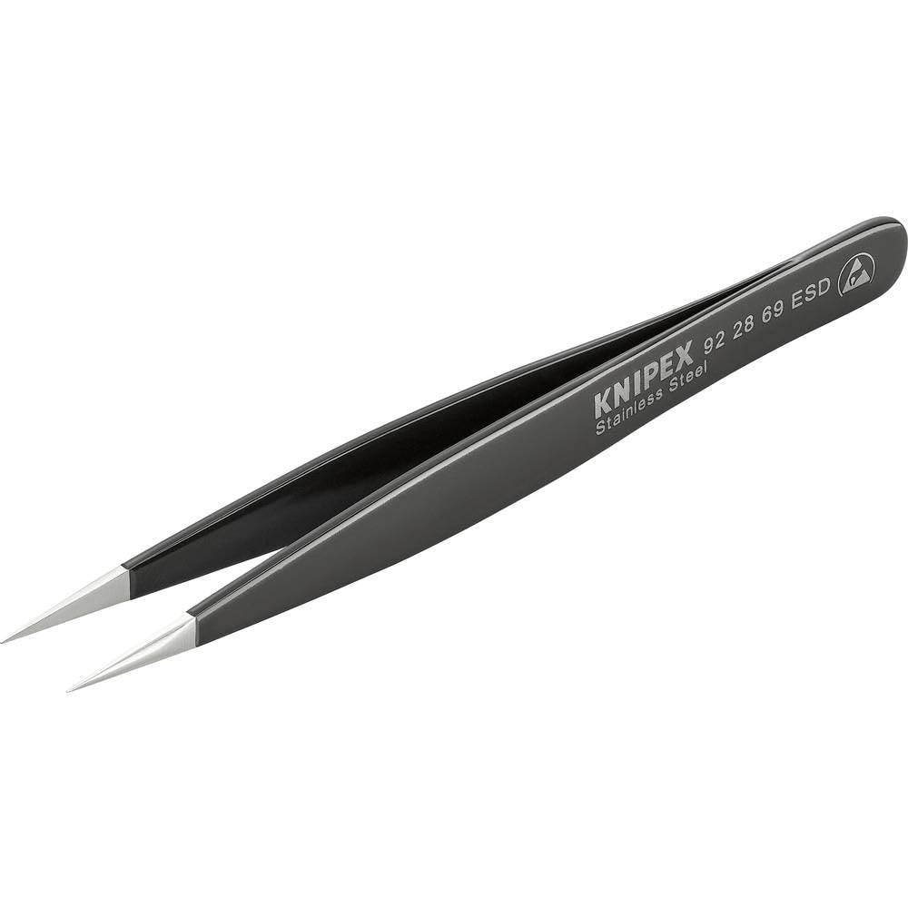 Knipex 92 28 69 ESD Precision Tweezers ESD with strong tip