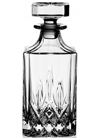 RCR Opera Maison 75cl Crystal Decanter - Italian Whisky, Rum, Brandy & Spirits Pitcher - Dishwasher Safe