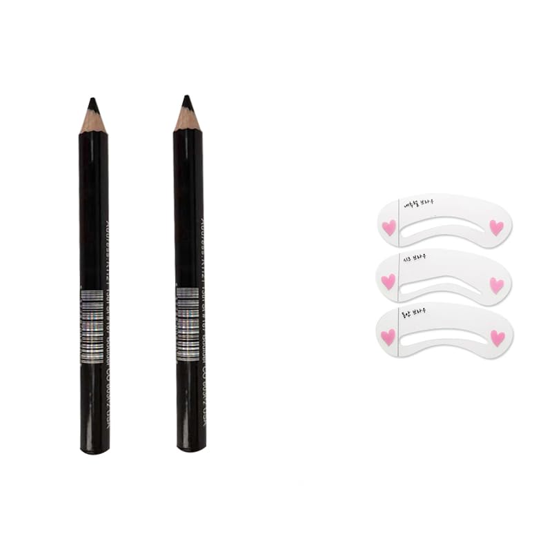 2 pen black eyebrow pen with 1 pack eyebrow tool