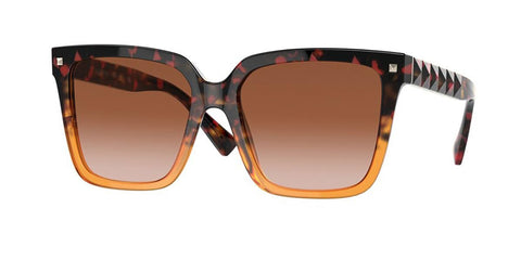 Valentino VA4098F - 519013 Sunglasses GRADIENT HAVANA ORANGE w/BROWN GRADIENT 55mm