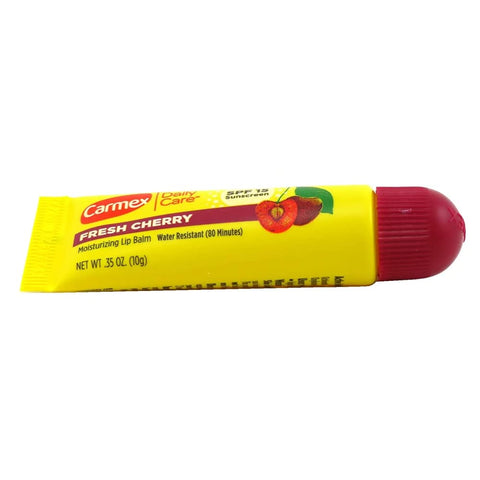 Carmex Lip Balm Fresh Cherry Spf#15 0.35 Ounce Tube (12 Pieces)