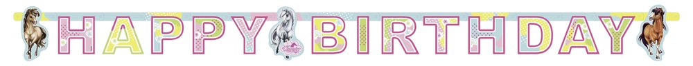 amscan Charming Horses Letter Banner Party Accessory