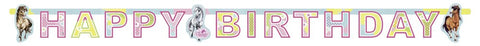 amscan Charming Horses Letter Banner Party Accessory
