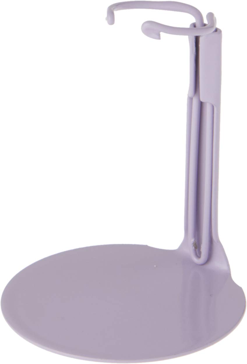 Kaiser Doll Stand 1090, Box of 12 - Purple Pastel Doll Stands for 3 1/2" to 5" Dolls and Action Figures
