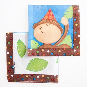 Party Jungle Plates, Cup, Napkins (Napkins Beverage)