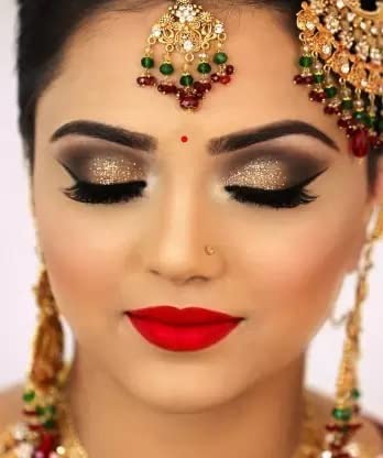 Generic Premium Velvet Round KumKum Bindi Indian Daily Use Forehead Bindi Round Dot Tattoo Body Art Sticker craft decor belly decor forehead decor body jewelry (Red)