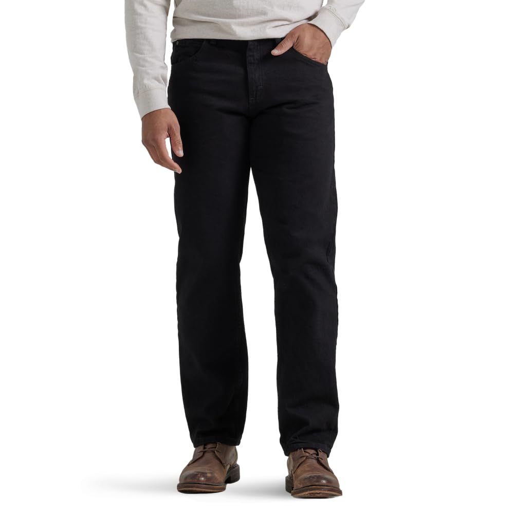 Wrangler Authentics Men's Authentics Big & Tall Classic Relaxed Fit Jean, Black, 31W / 30L