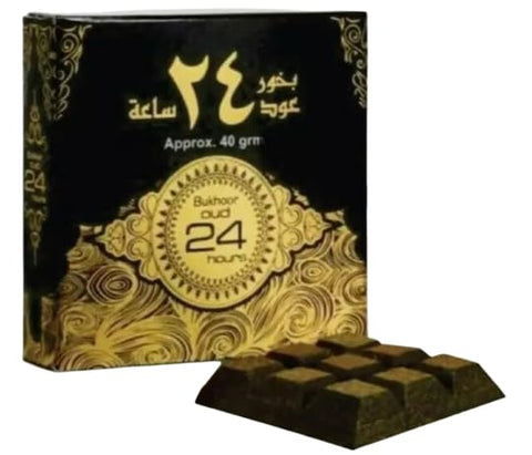 Bukhoor Oud 24 Hours 40g Bakhoor Oud Home Fragrance Incense - Novaease Bukhoor